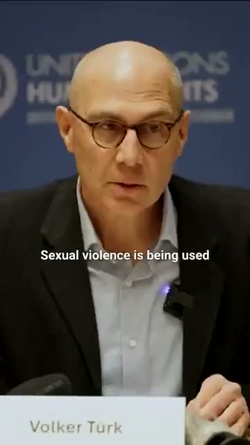 Speaker says a "chronicle of cruelty" is unfolding, warns sexual violence is being used as a weapon of war