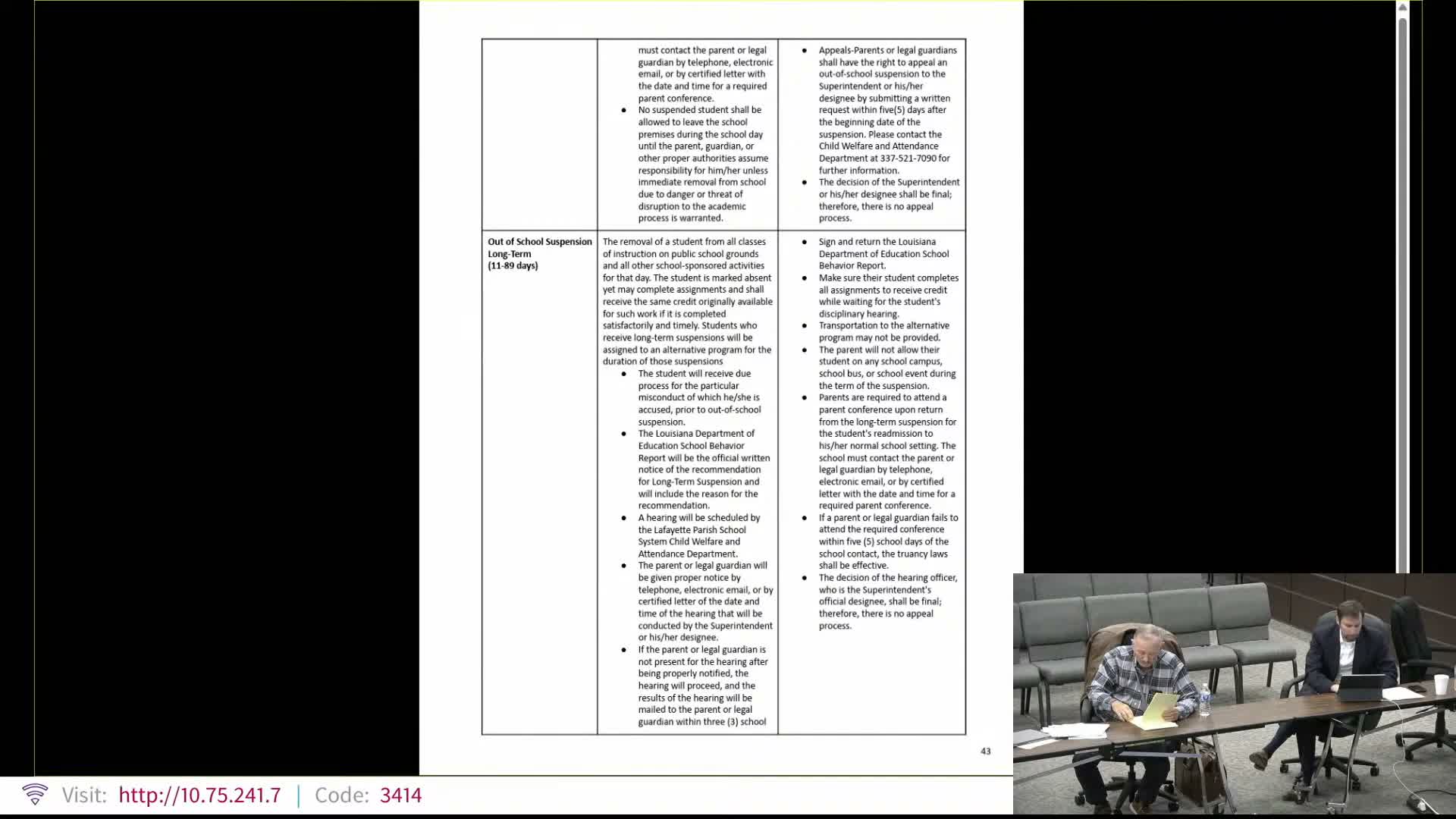 Board retreat includes Robert's Rules training and guidance on meeting procedures; no votes taken aside from adjournment