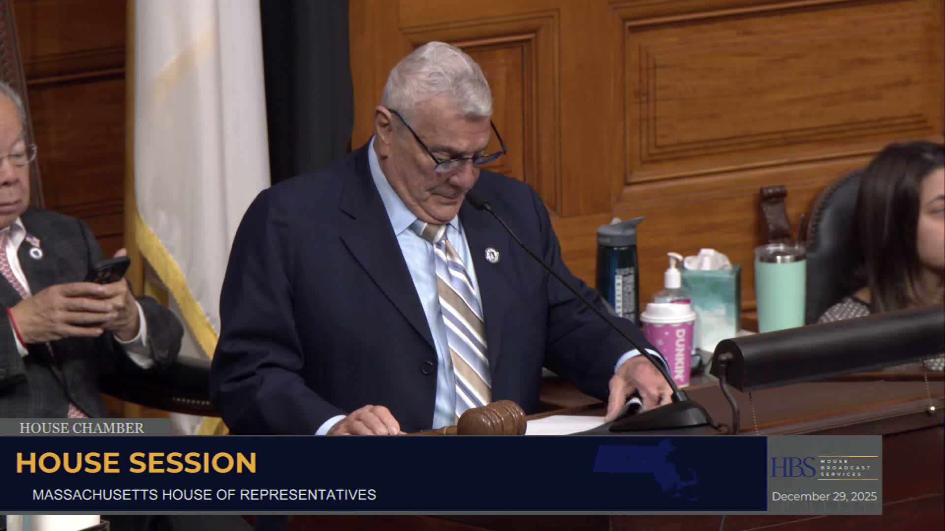 House advances several bills, honors former member Michael F. Flaherty and adjourns until Wednesday