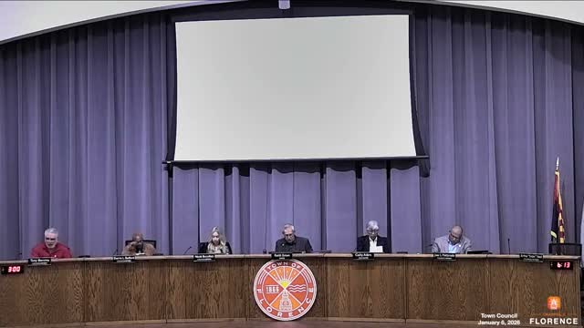 Votes at a glance: Florence Town Council actions, Jan. 6, 2026