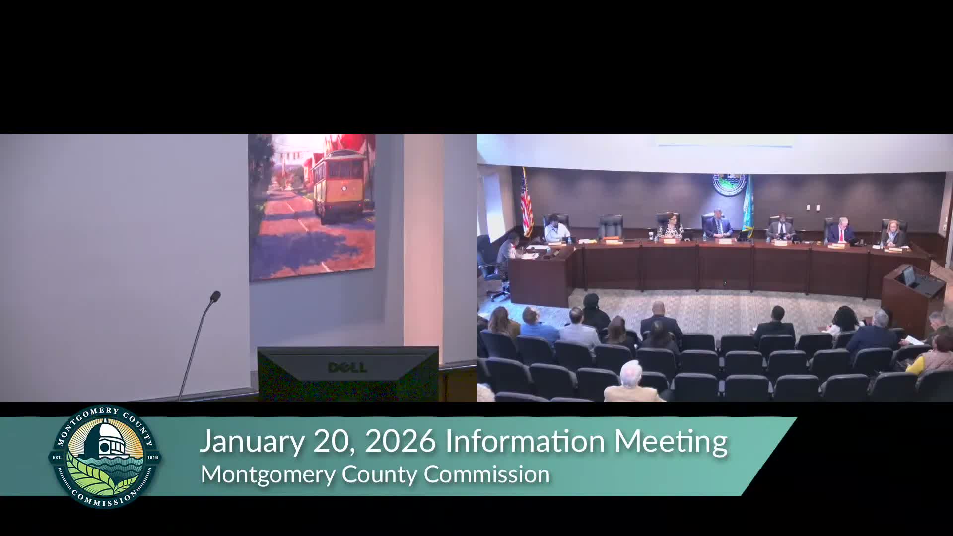 Commission hears preliminary discussion of Jackson Hospital agreement; bankruptcy limits and $7.5M funding timing left unresolved