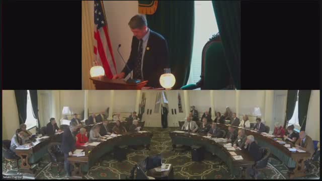 Senator moves Senate adjournment; budget speech and committee meeting times set