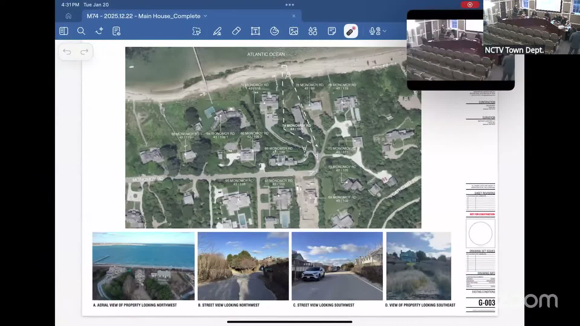 HDC approves new dwelling at 74 Monomoy Road; commissioners discuss height and massing