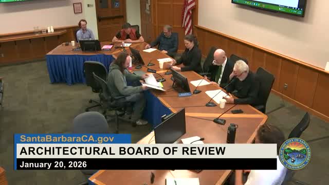 ABR conditions final approval for 308 W. Montecito: all windows must be recessed