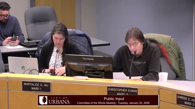 Urbana staff brief council on Placer AI analytics; members press for surveillance policy and data access details