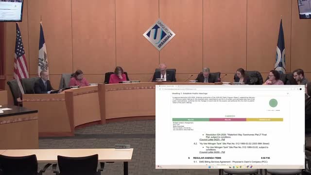 Council approves Waterford Way Townhomes Plat 2 final plat