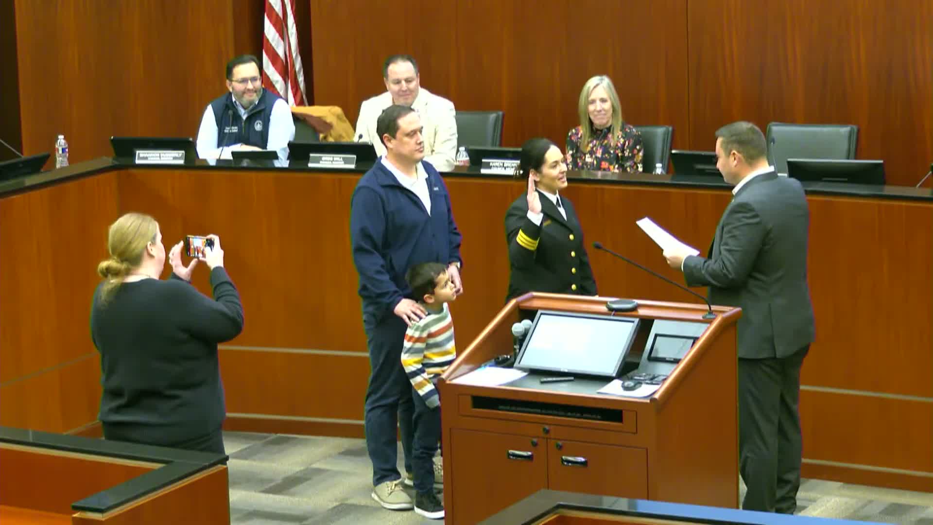 Keller council administers three fire‑department oaths and approves consent agenda; election called for May 2