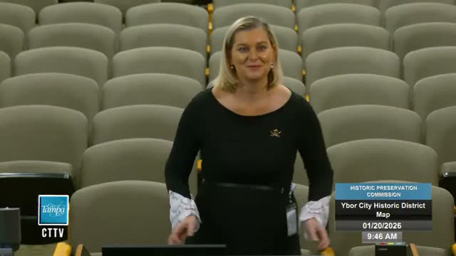 Staff seeks commission input on modernized Ybor City design standards covering accessibility, solar and signage