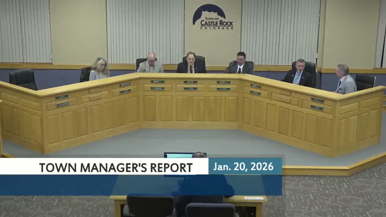 Castle Rock hears drought update and approves 250-AF WISE purchase; wastewater IGA amended