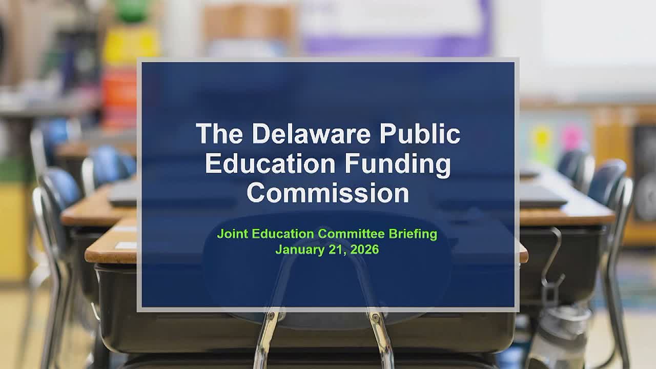 Delaware commission advances a three-tier, student-weighted school funding plan with large increases for low‑income and multilingual learners