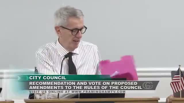 Council refers 'Framingham Trust in Local Law Enforcement' ordinance to rules, ordinance & ethics subcommittee