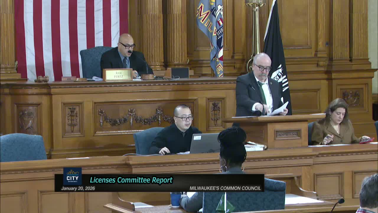 Council adopts Public Works committee recommendations, including WisDOT agreements and flood-management amendment