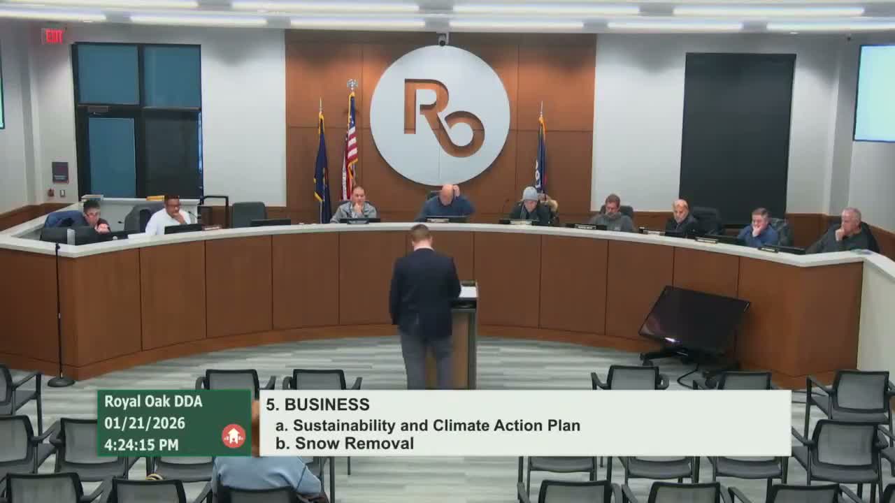 DDA advances snow‑removal improvements, urges coordination with DPS