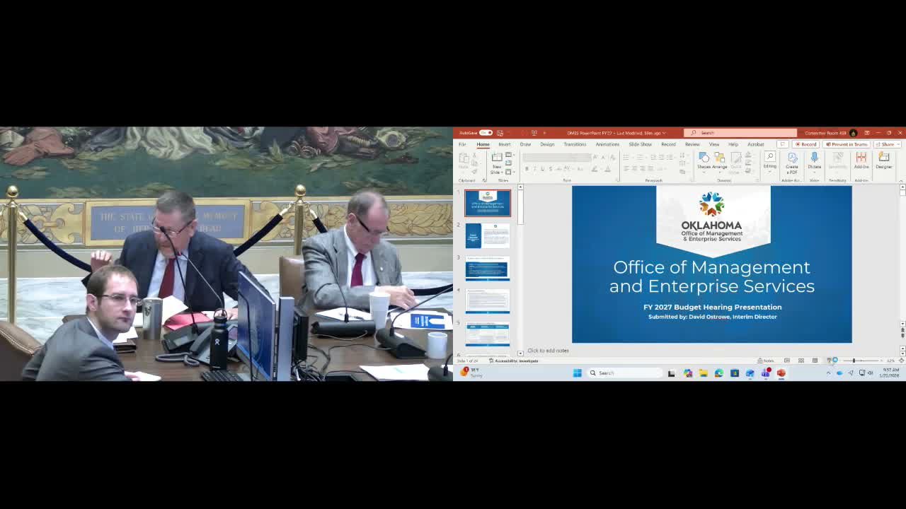 OMES seeks supplemental funds for Workday, call center consolidation and procurement modernization; senators press on staffing and federal-risk