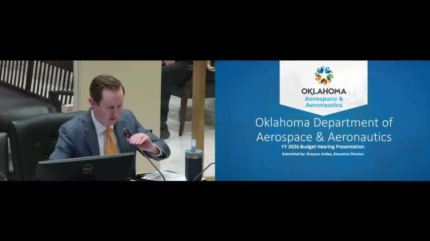 Aerospace agency asks legislature to preserve PREP funds, highlights statewide hangar and terminal gains