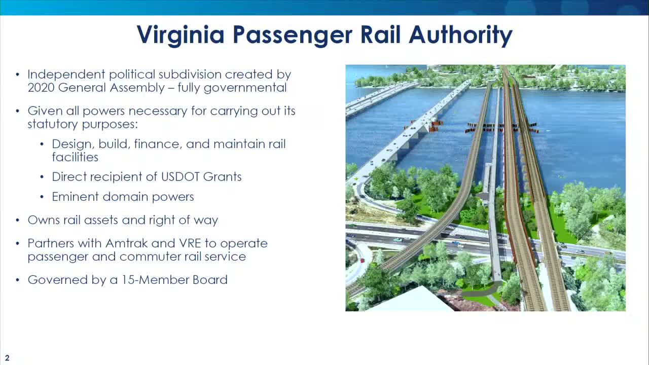Virginia Passenger Rail Authority details Long Bridge construction, service changes and network expansions