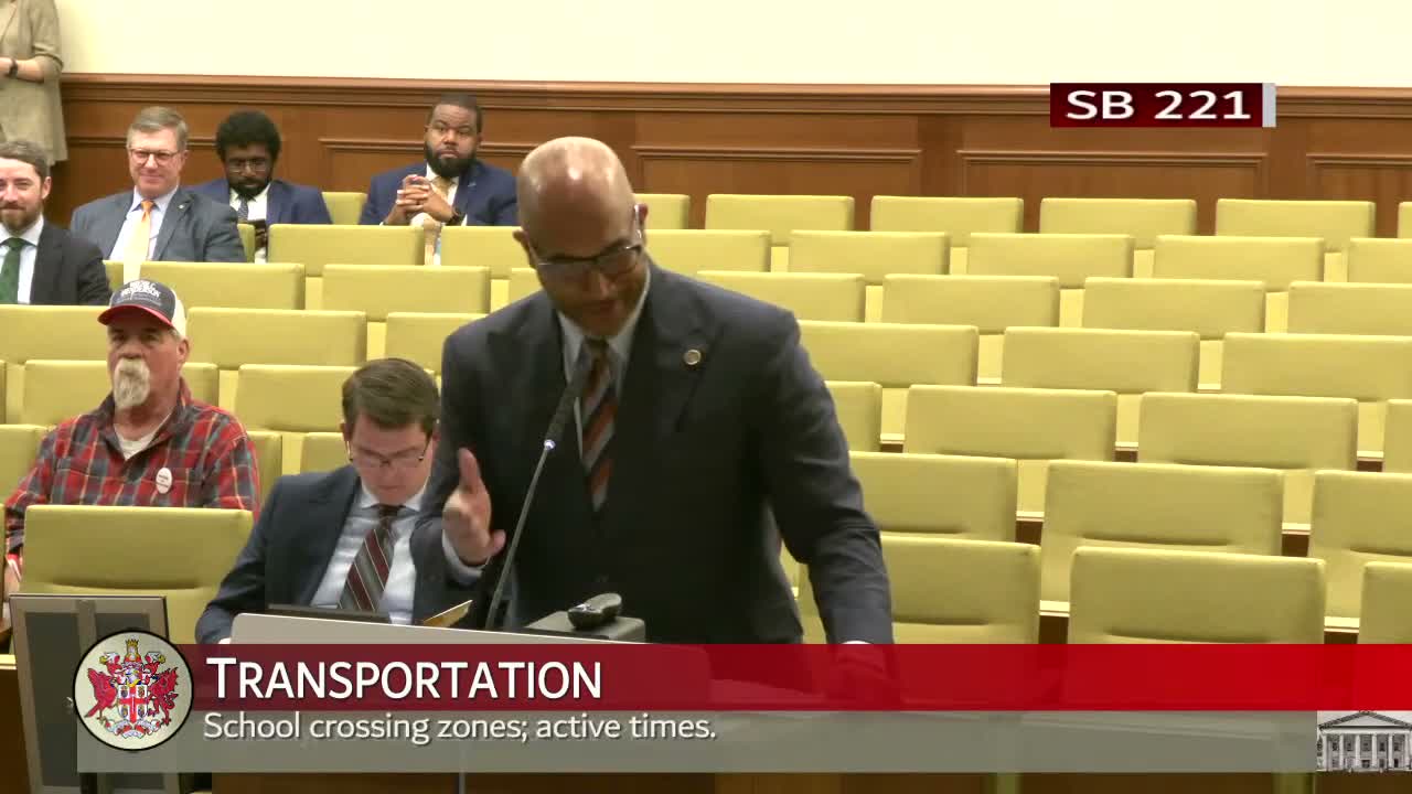 Senate amends school-crossing bill to keep 30‑minute default and allow localities to extend hours by ordinance