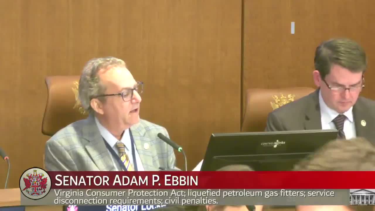 After constituent testimony, committee advances bill to require propane firms to return unused gas when service is canceled