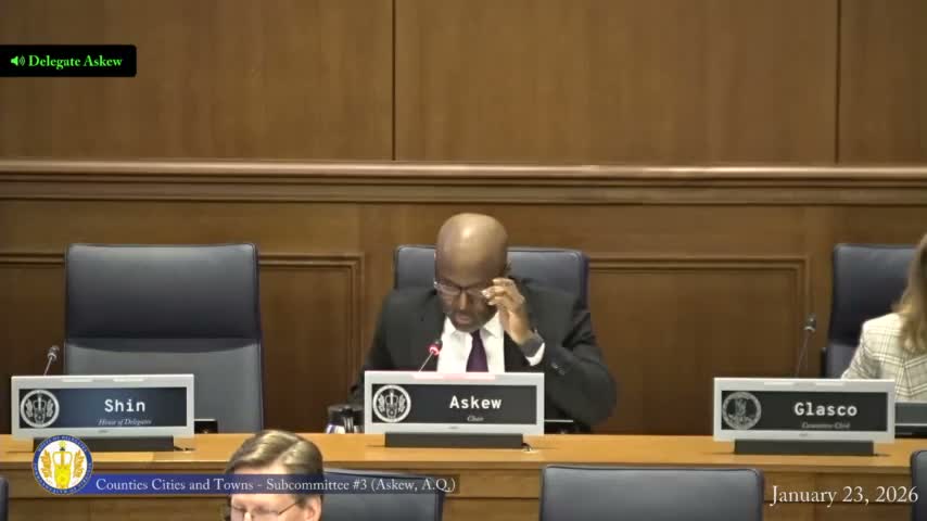 Subcommittee actions: strikes, reports and tablings on varied local-government bills