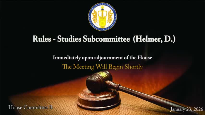 Rules subcommittee advances scores of study bills; many tabled with letters, several reported