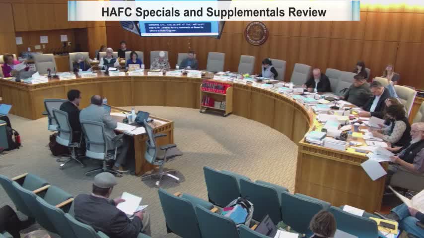 Committee flags large supplementals: state fair, disaster reimbursement fund, water and childcare pilots for further review