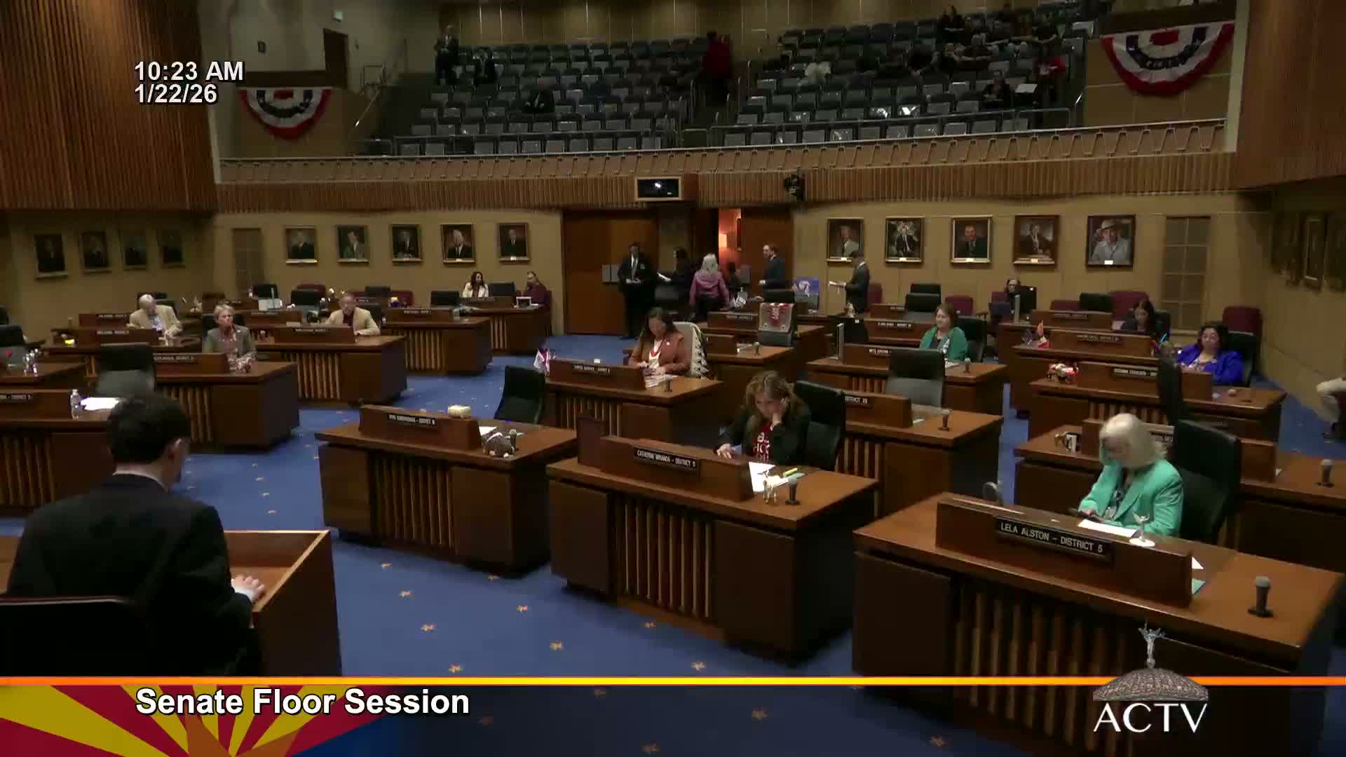 Senate lists dozens of bills for reading and committee referral; committee schedule set