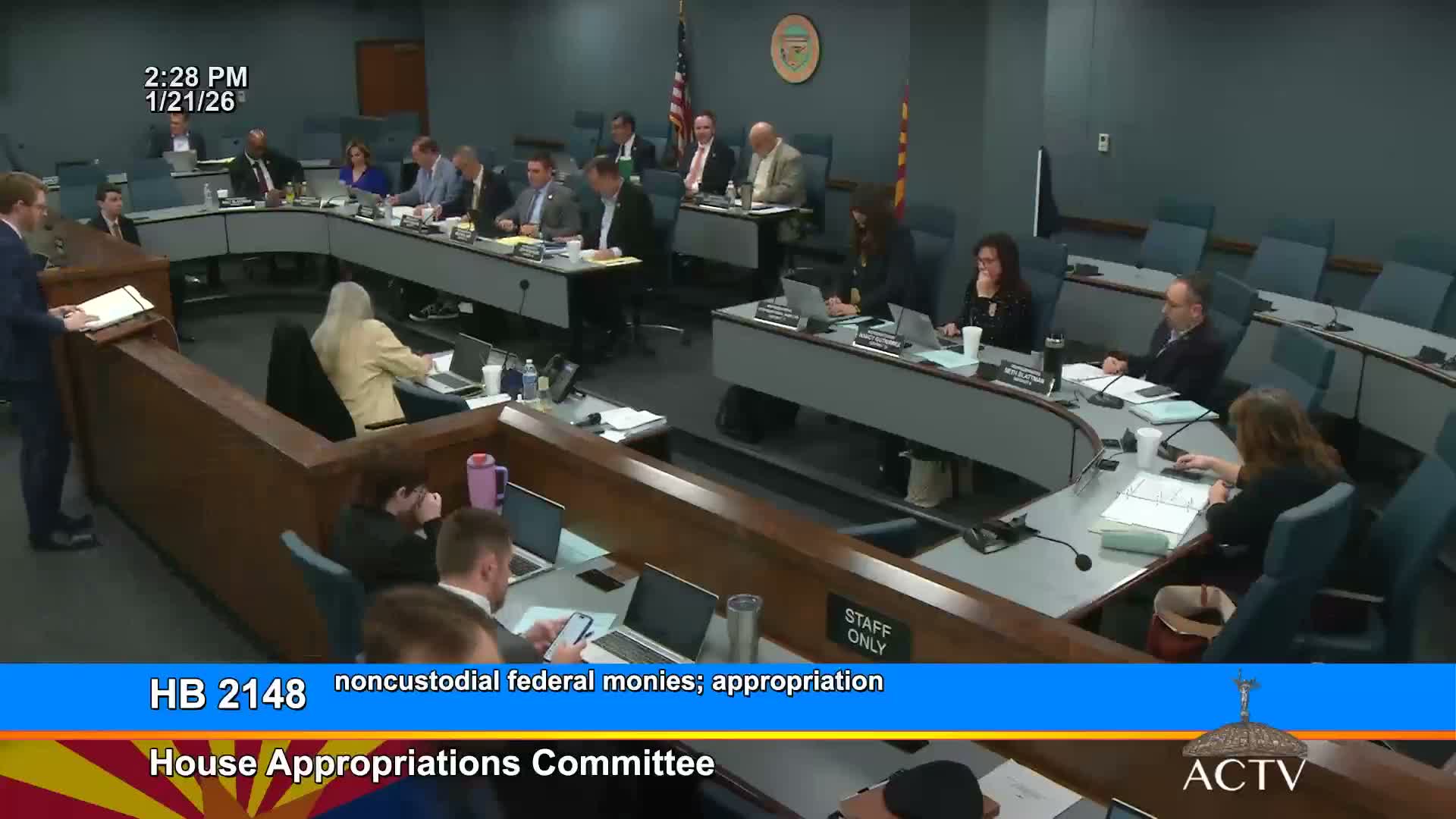 Panel backs bill to let Legislature appropriate noncustodial federal funds, but narrows scope to exclude university grants