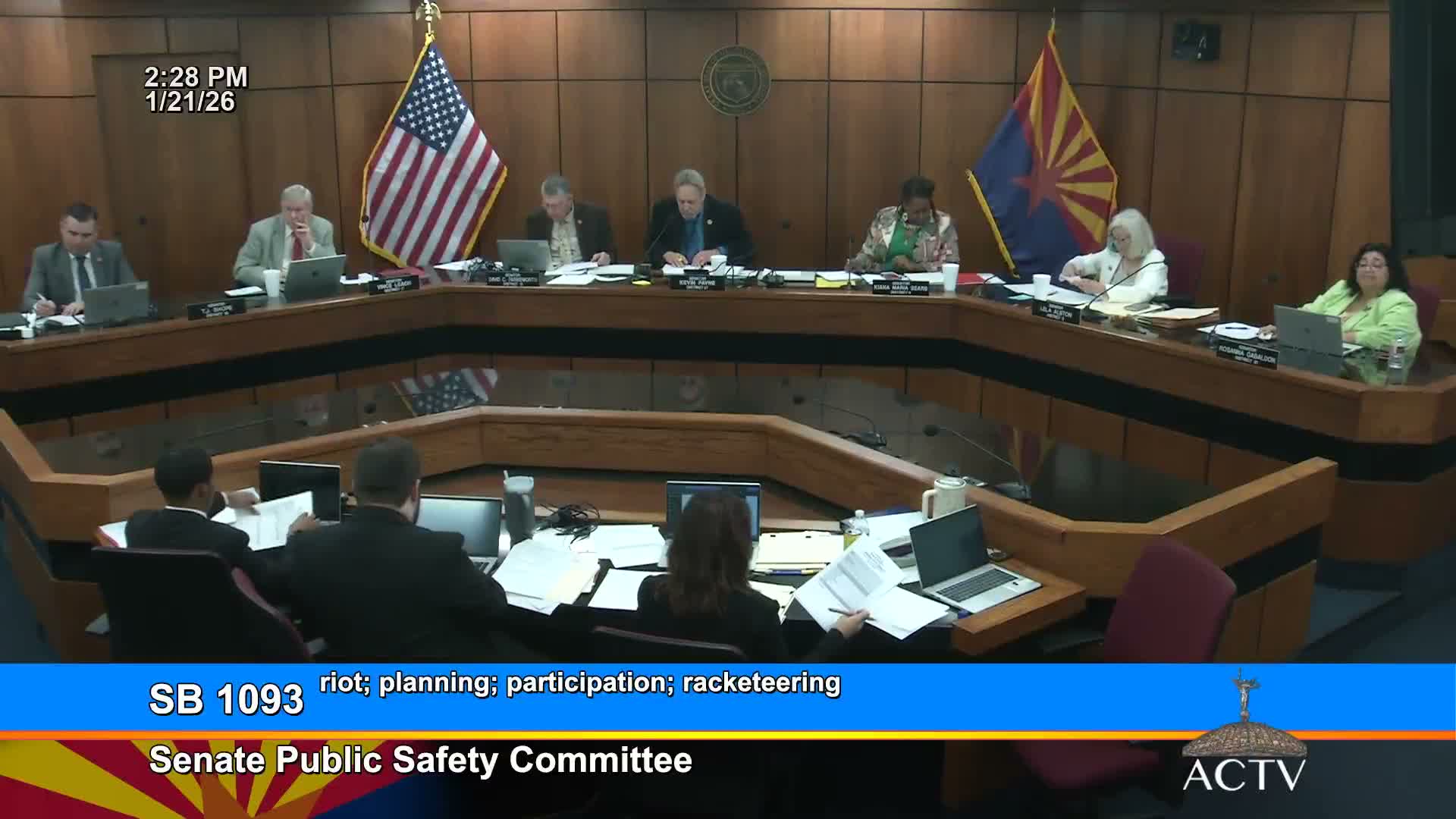 ACLU warns committee that expanding 'riot' definition could chill protest; committee advances SB1093