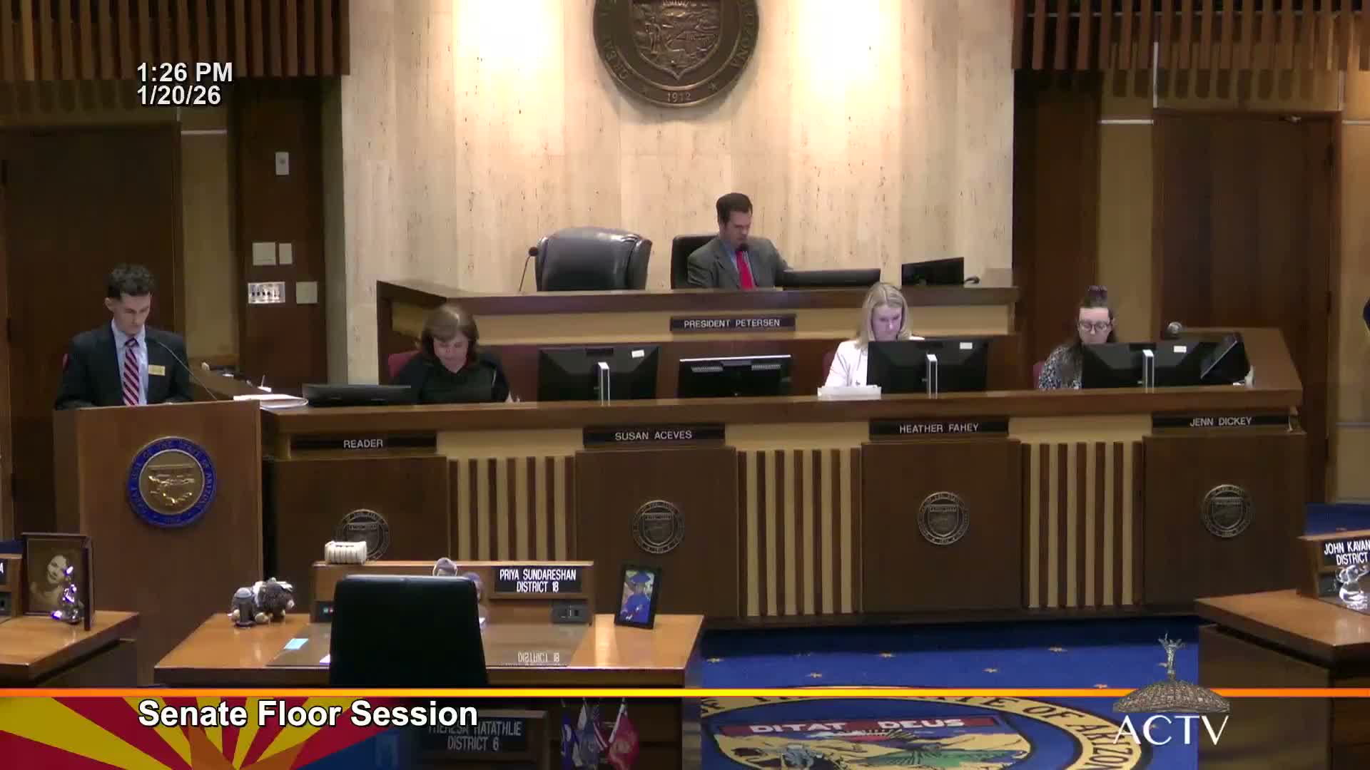 Arizona Senate opens session, extends filing deadlines and lists bills for referral