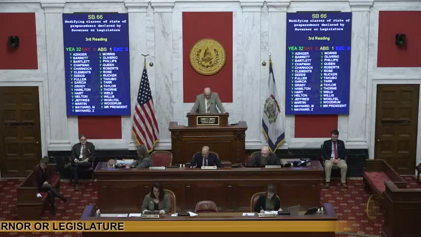 West Virginia Senate raises parole eligibility and penalties in bill altering murder, manslaughter sentences