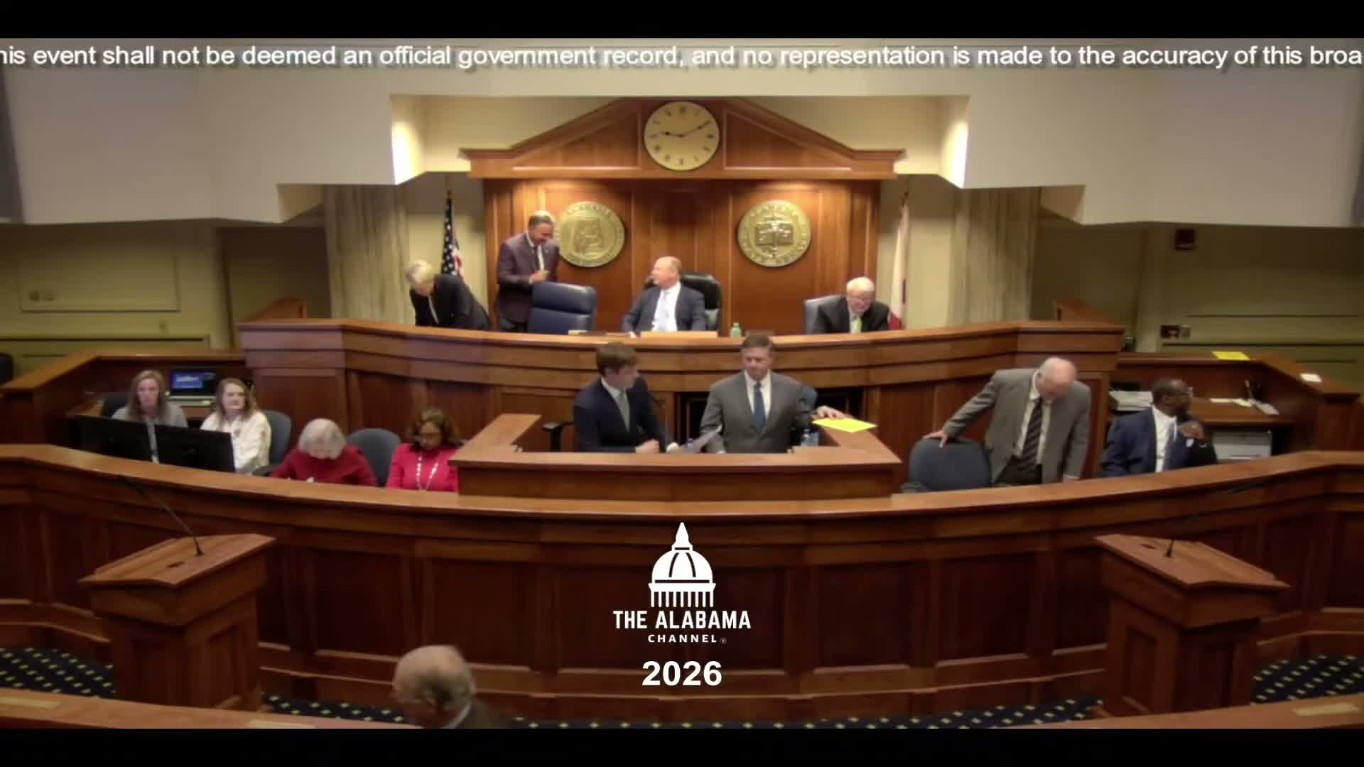 Alabama Senate confirms textbook committee members and clears broad slate of bills ahead of weather concerns