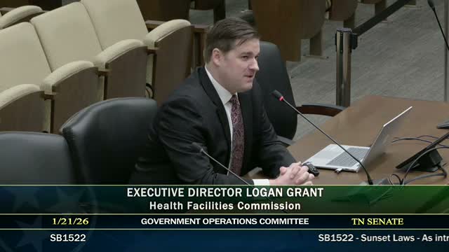 Health Facilities Commission extension advances after audit finding on surveyor capacity