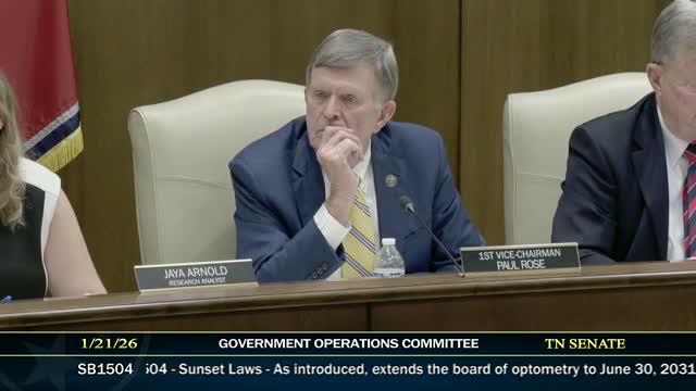 Senate panel advances optometry board extension after audit questions