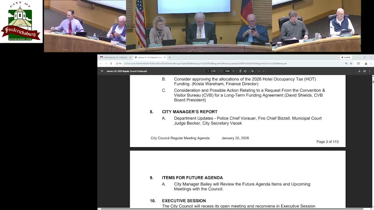 Council directs staff on personnel item after executive session