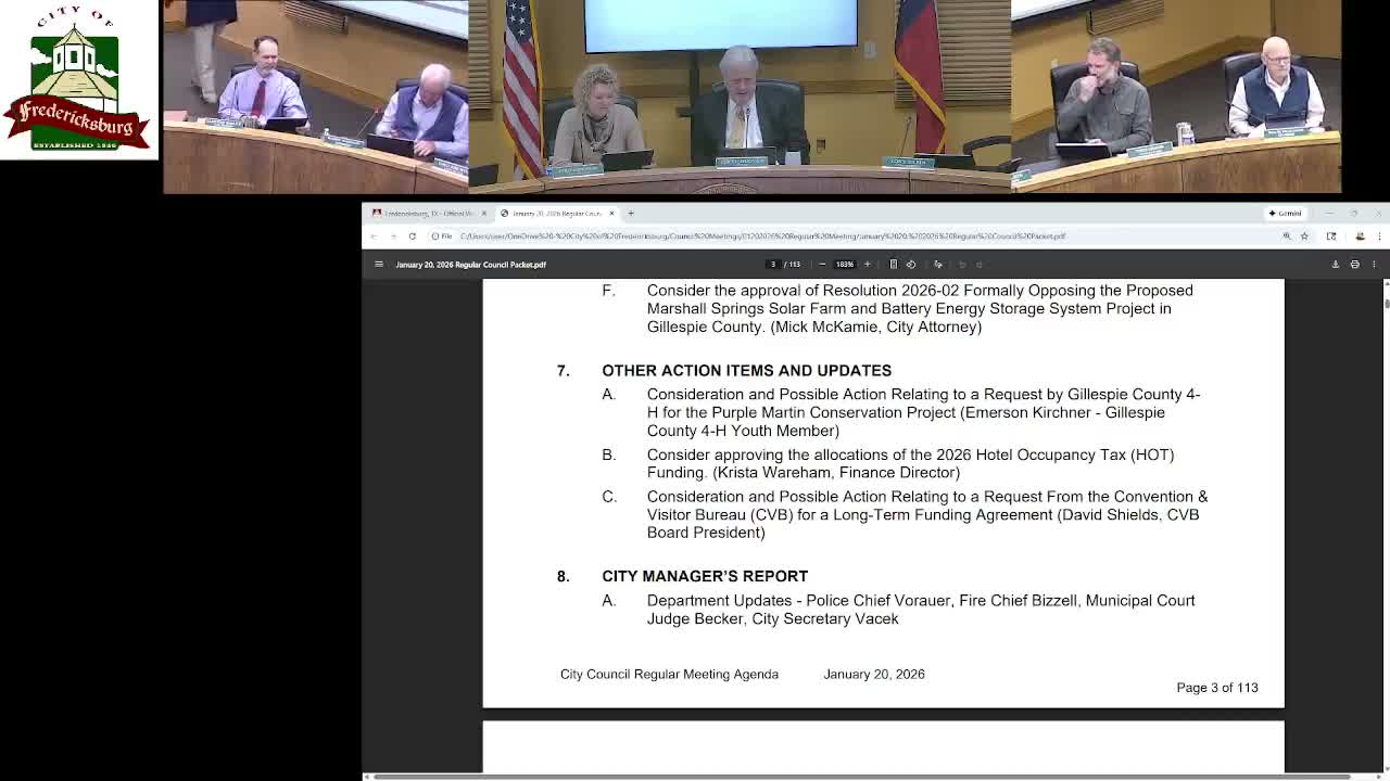 Council tables hotel-occupancy funding awards pending data and legal reviews