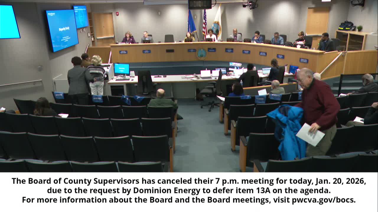 Disparity study finds MWBE underutilization in Prince William County; staff to design supplier‑diversity program