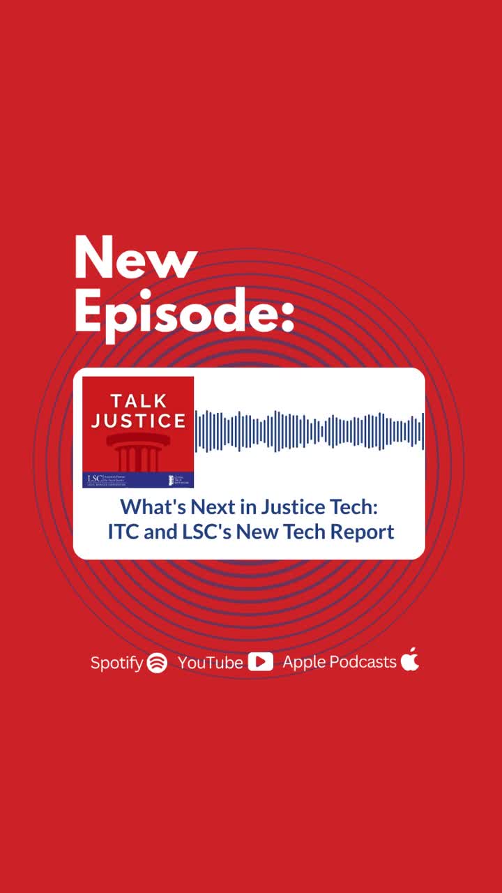 Podcast previews ITC conference and LSC report on tech to close the justice gap