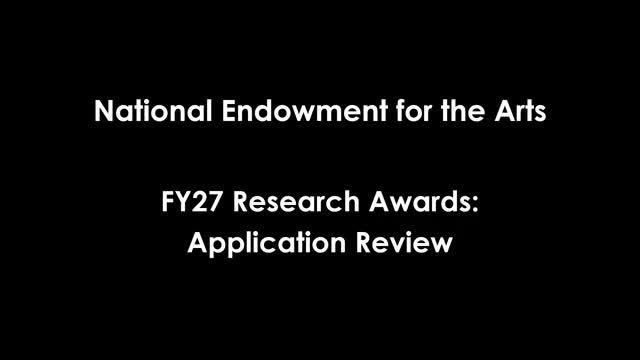 NEA explains Research Awards review criteria, post-award compliance and reporting