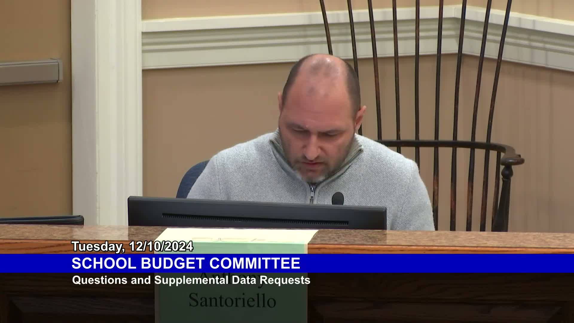 Merrimack budget committee outlines review strategy and presses for breakdown of proposed budget increases