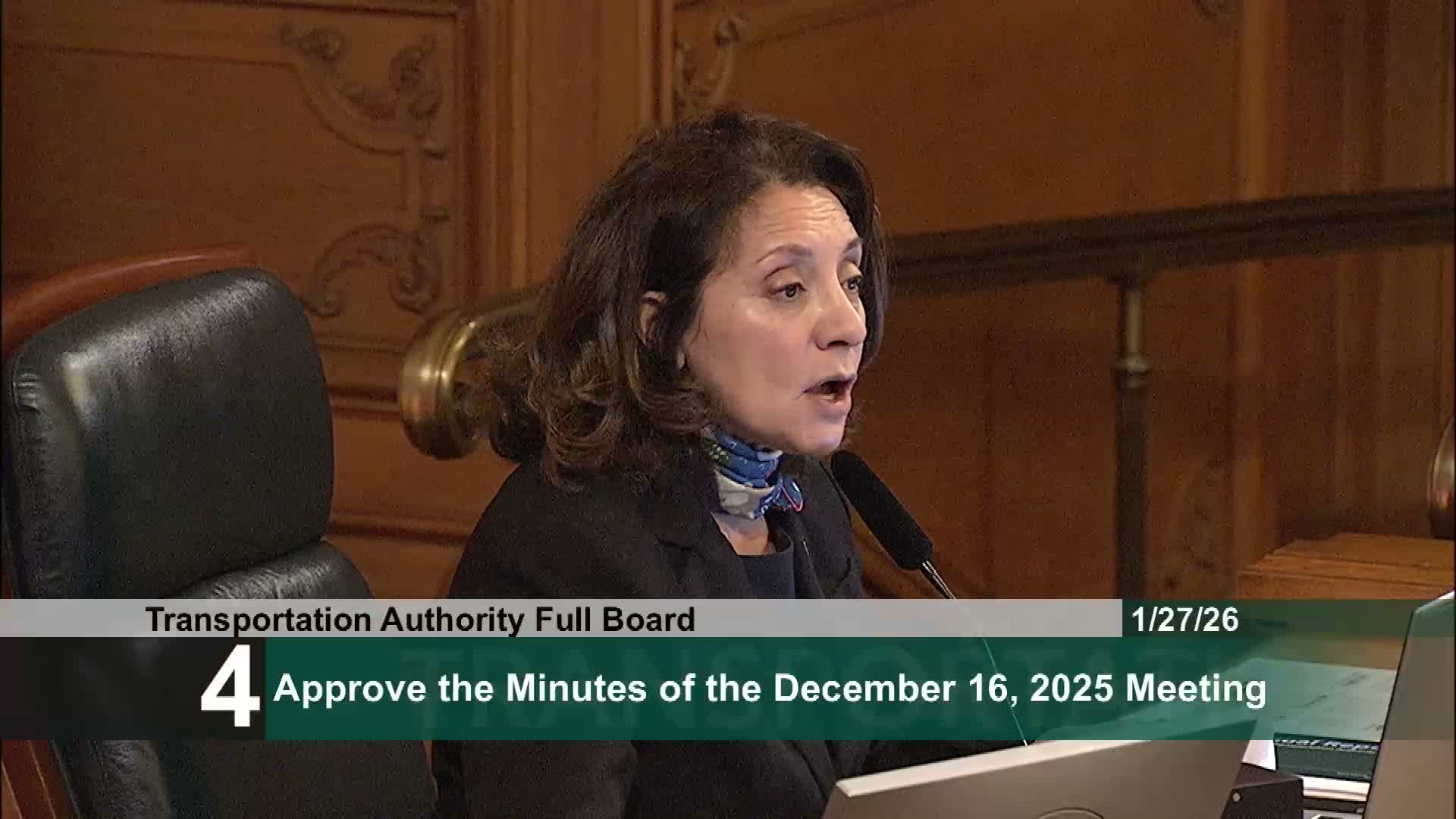 SFCTA re-elects Mirna Melgar as chair, Danny Sauter as vice chair and approves minutes (11-0)