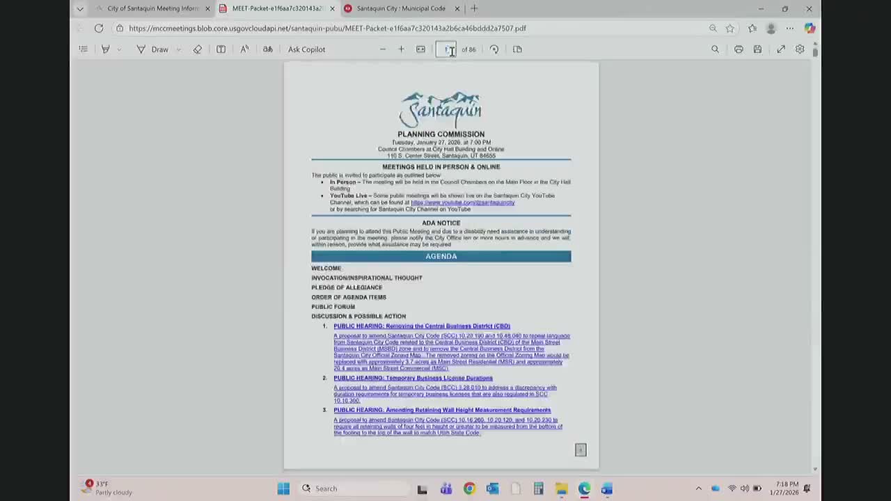 Planning commission backs code change to align temporary business license durations