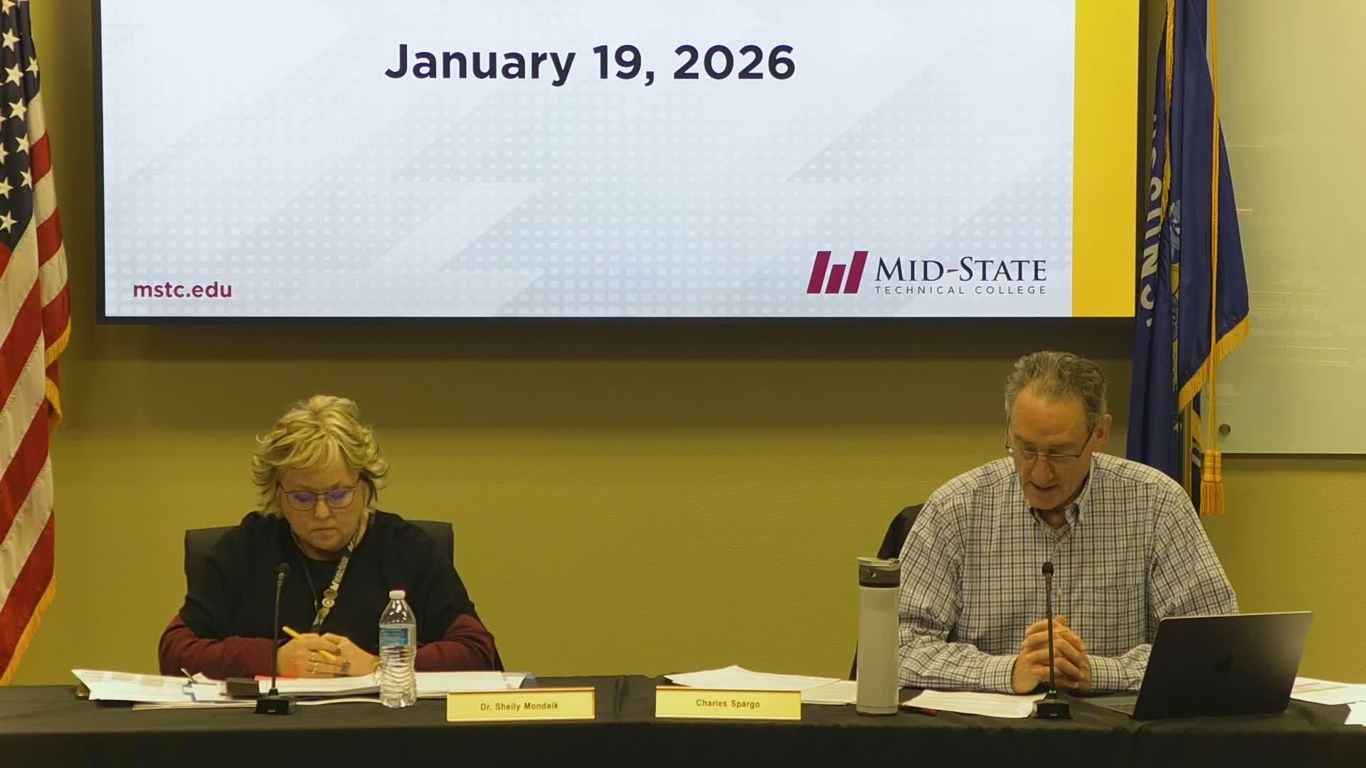 Mid State staff brief board on $1.5M promissory note sale, AA1 rating