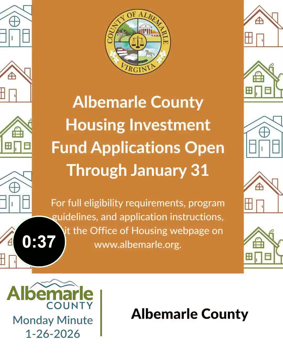 County opens applications for Affordable Housing Investment Fund; Jan. 31 deadline