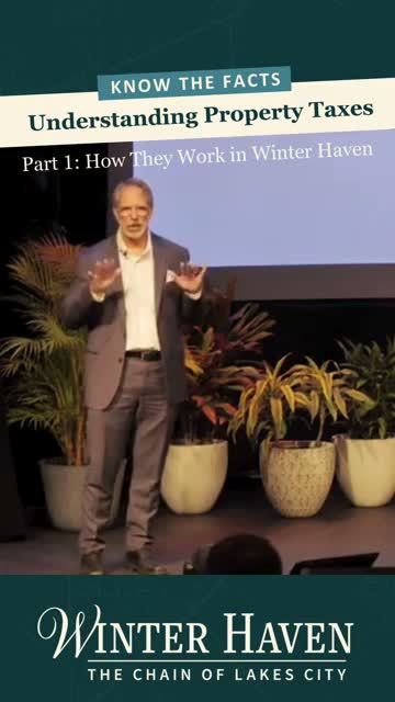 Winter Haven speaker: cutting homestead property tax would force deep service reductions