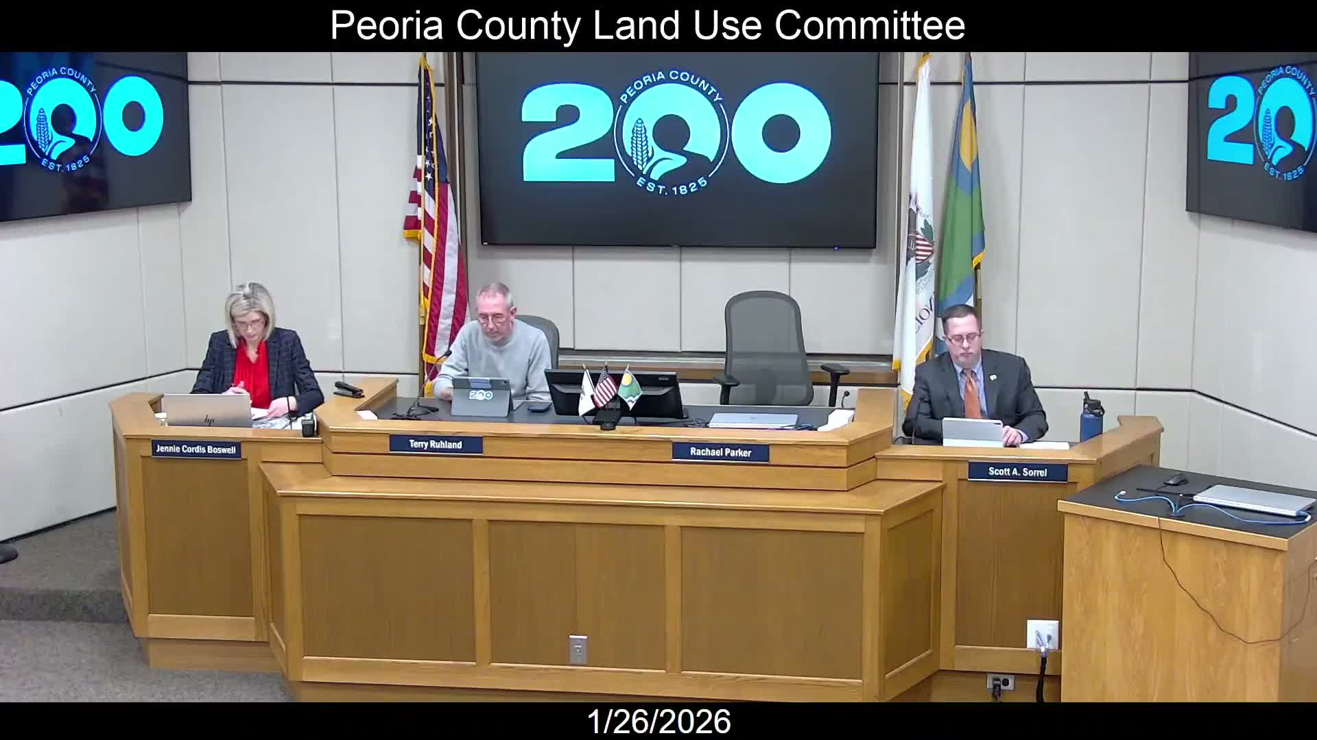 Board hears waiver request to allow 57-foot frontage on 42‑acre parcel in Logan Township