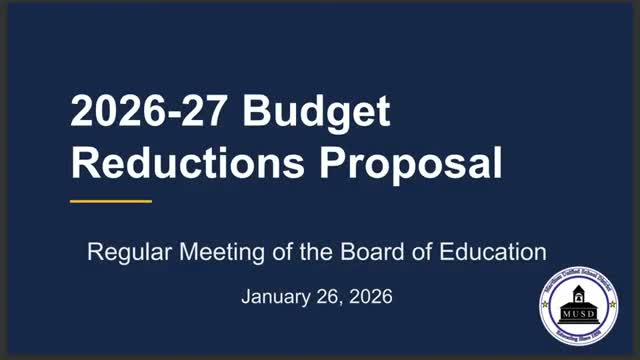 Martinez Unified hears strong public opposition as board weighs $2.9 million in proposed cuts