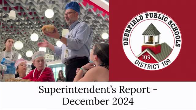 District 109 superintendent outlines e-learning approach and master facility planning; Wilmot principal search posted