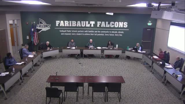 Faribault board approves consent agenda, donations, cybersecurity insurance and teacher MOU; moves to closed session