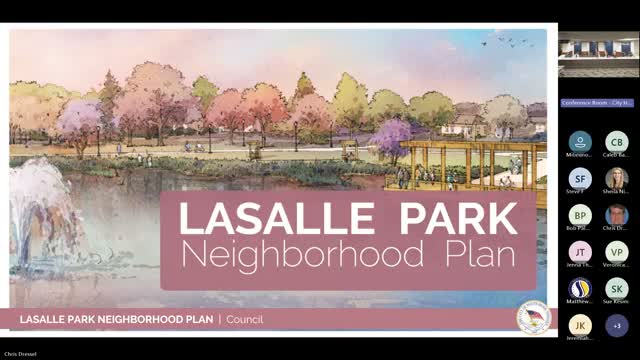 Council adopts LaSalle Park neighborhood plan after staff presentation and public support