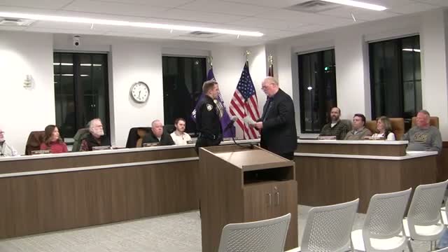 St. Marys swears in new patrol officer as city reports snow-removal overtime and retirement